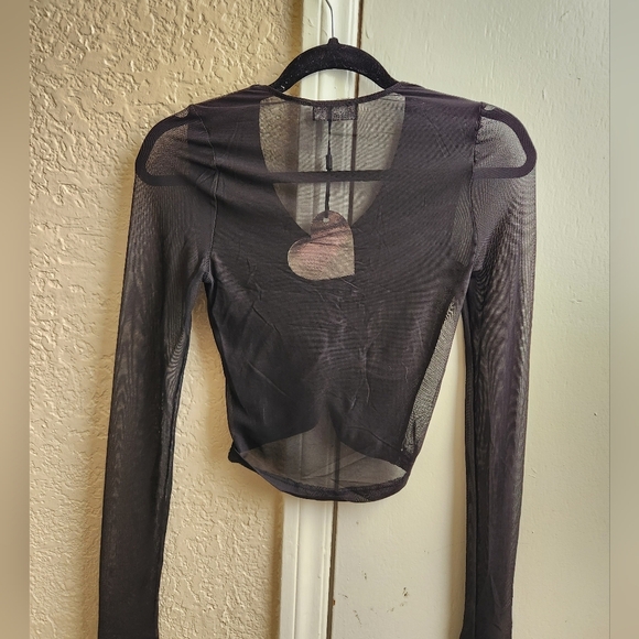 Rebel Sugar Glitter- Mesh Long Sleeve - Picture 2 of 6